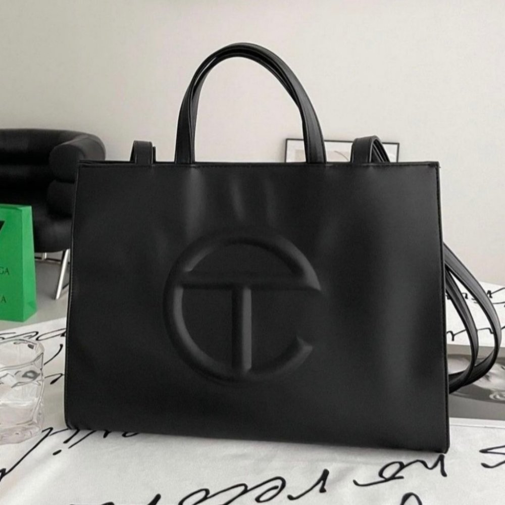 Brand New 100% Authentic Telfar Medium Black Shopper Bag-1